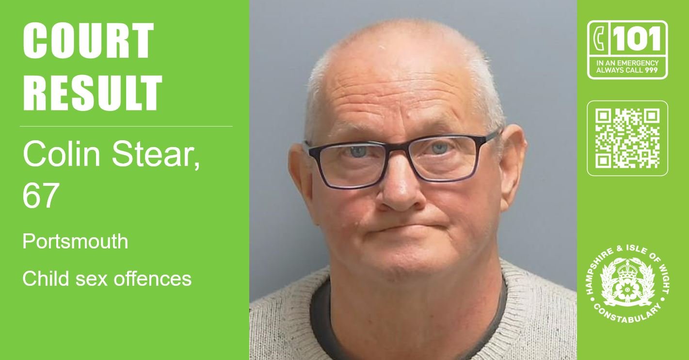Man, 67, jailed for 11 years for child sex offences in Portsmouth