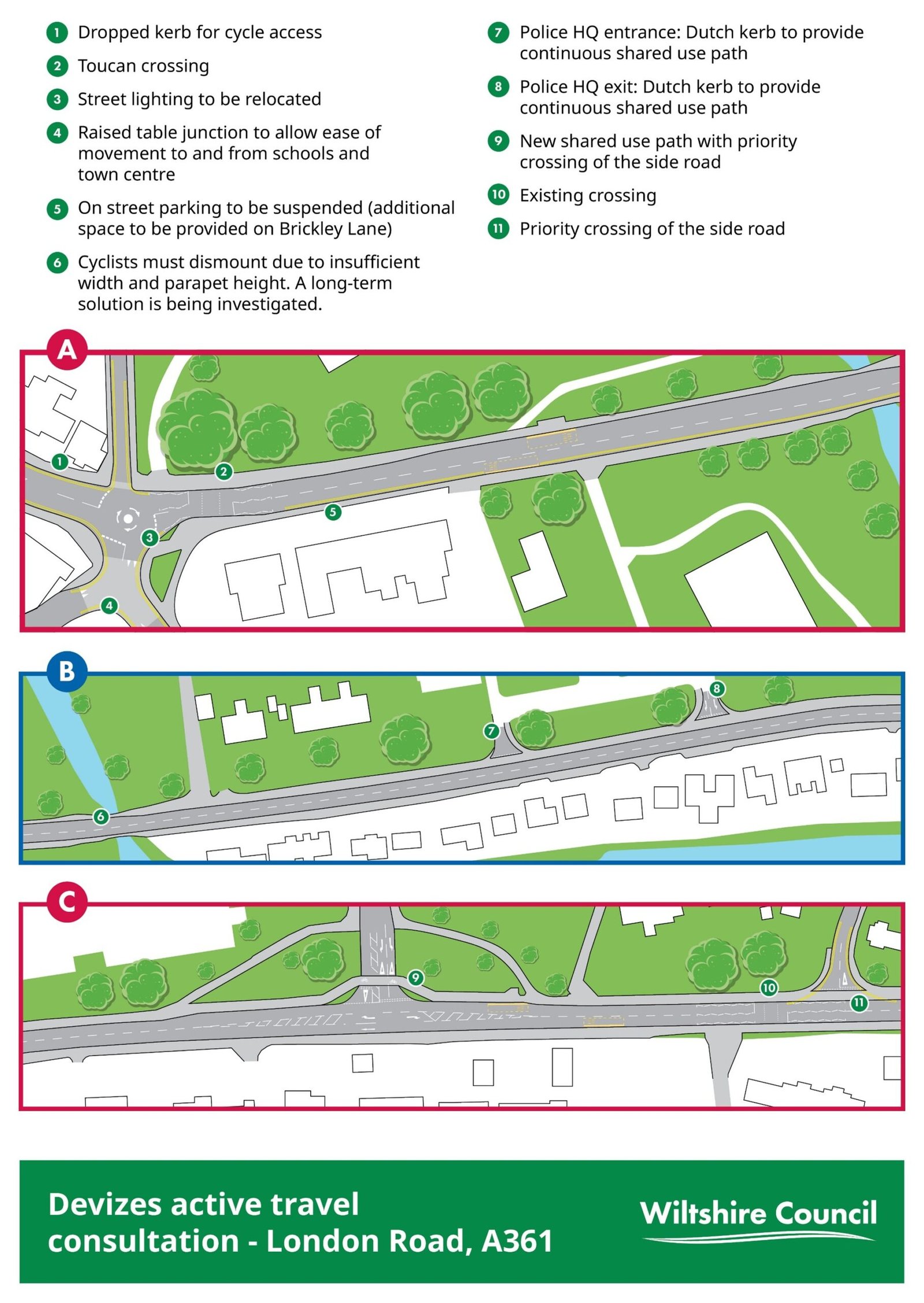Have your say: Wiltshire Council launches consultation on proposed shared use path on London Road, Devizes