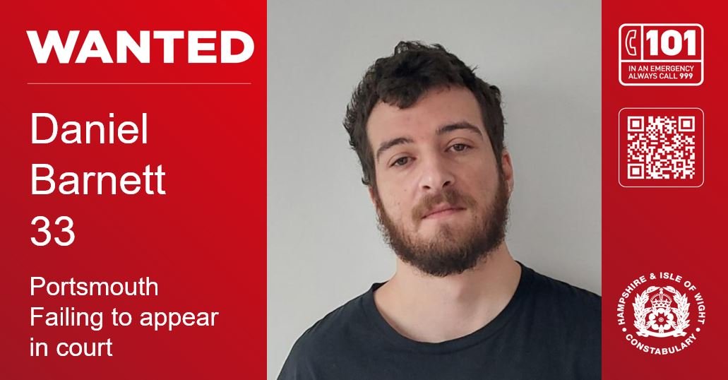Can you help us find wanted man Daniel Barnett from Portsmouth?