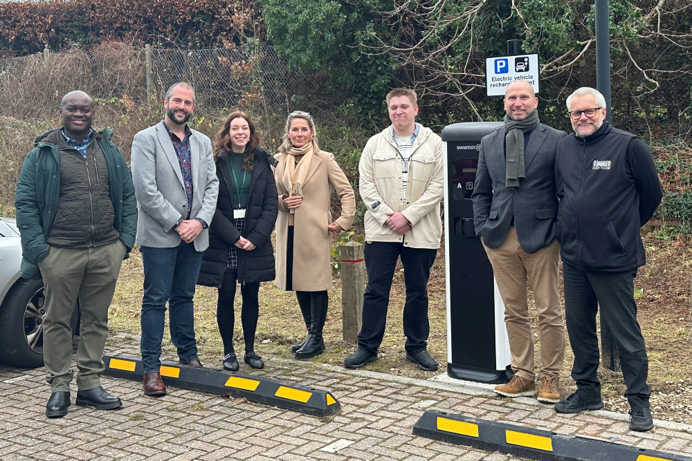 New electric vehicle (EV) charging points in Newbury and Hungerford