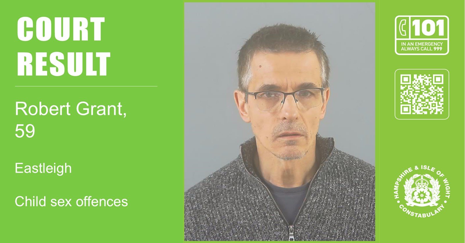 Man, 59, jailed for sexual assault of a child in Eastleigh