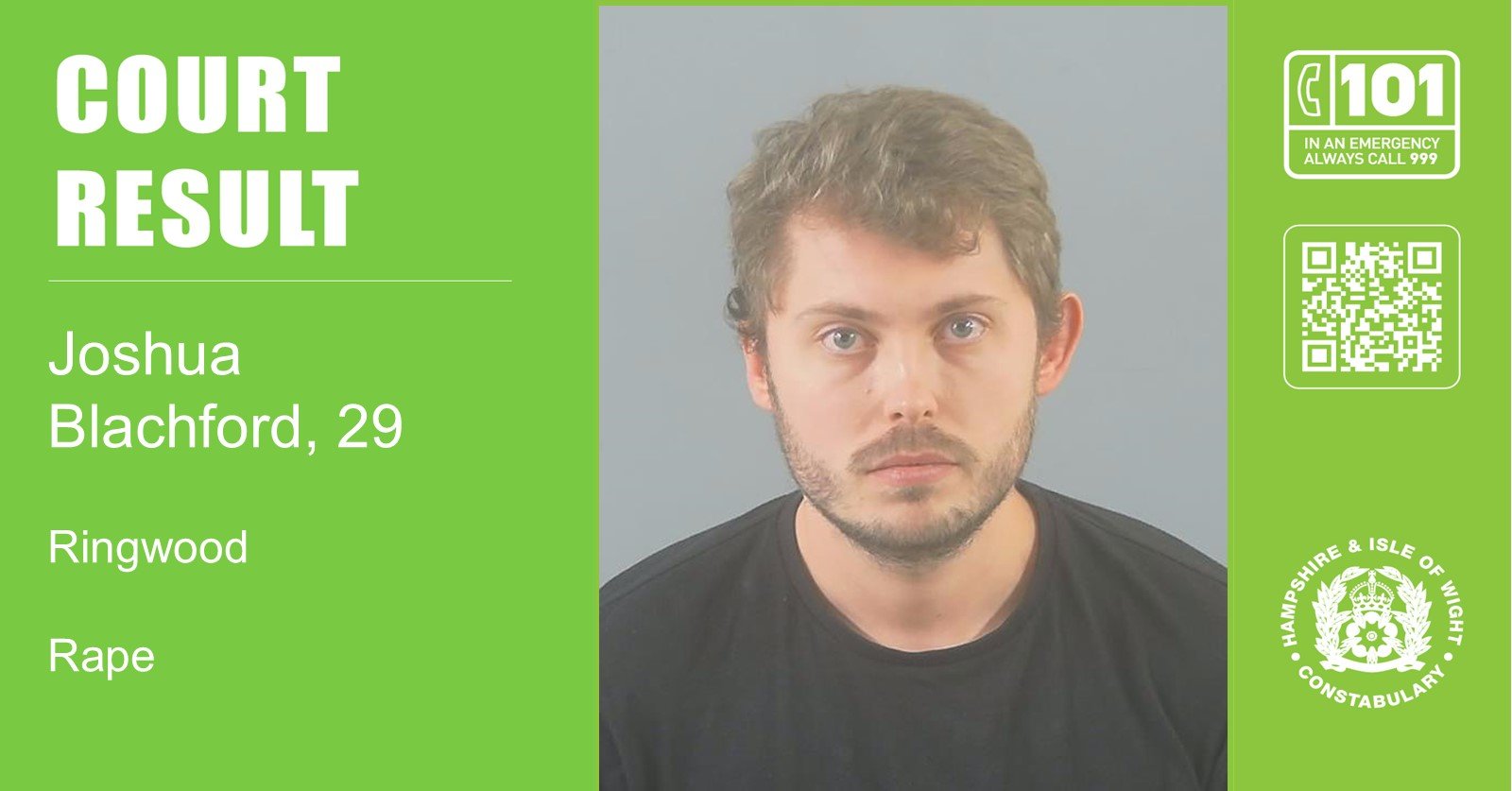 Man, 29, jailed for the rape of a woman in Ringwood