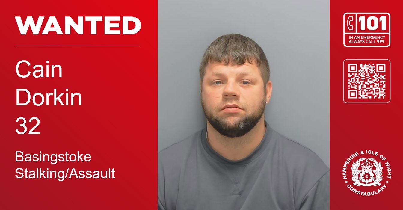 Appeal to locate Cain Dorkin wanted in connection with stalking and assault investigation