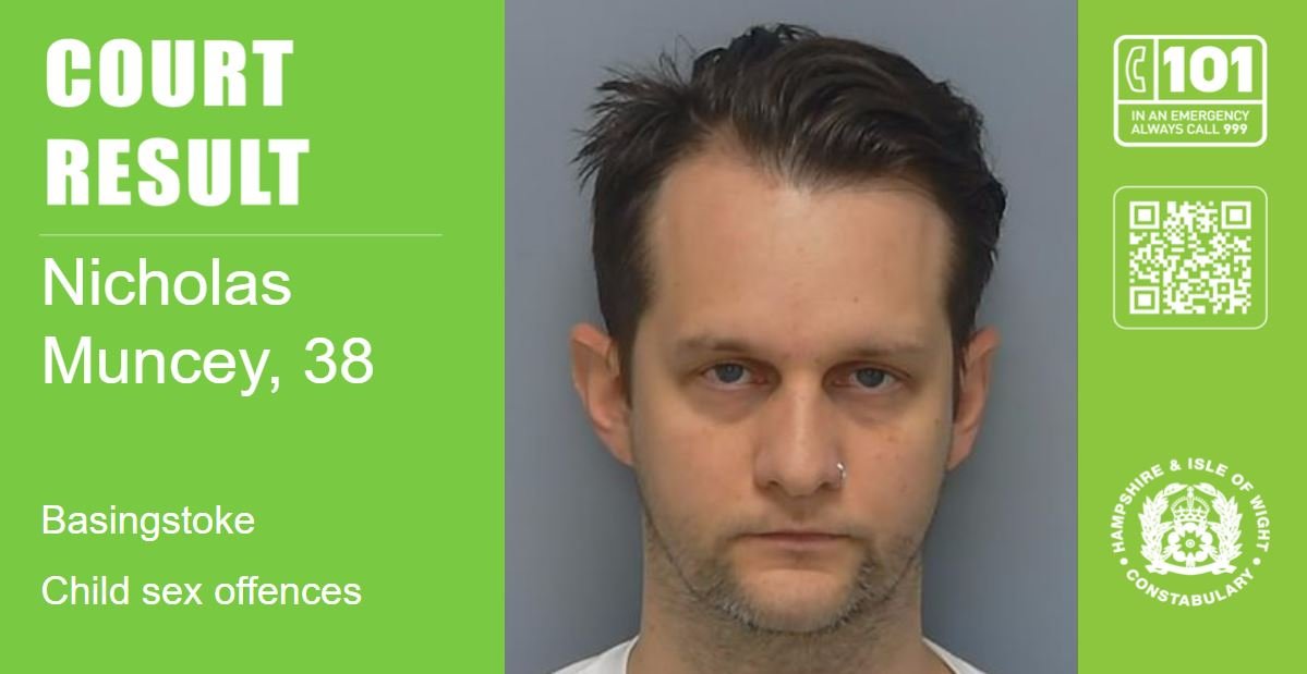 Basingstoke man, 38, jailed for more than five years after pleading guilty to child sex offences