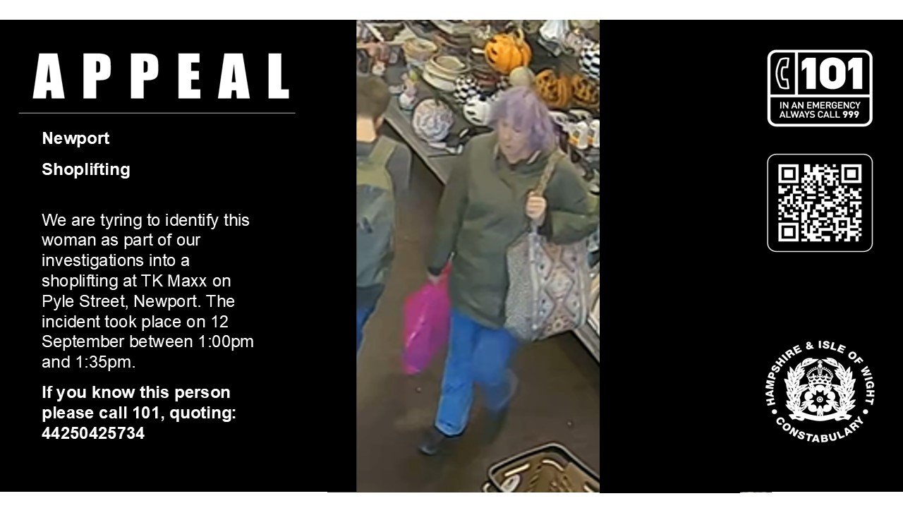 Appeal for witnesses following shoplifting in Newport