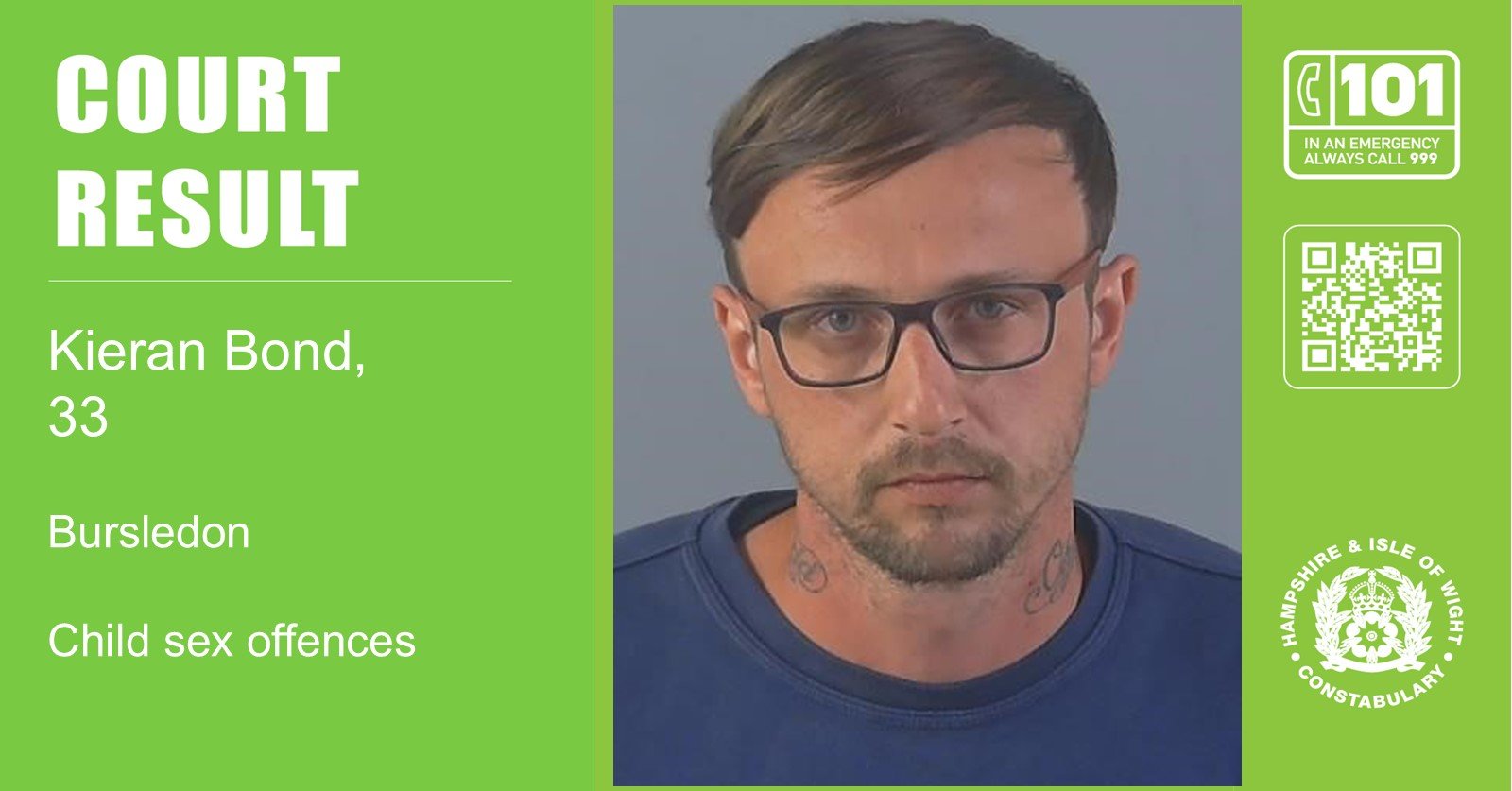 Man, 33, sentenced to six life sentences for child sex offences in Eastleigh