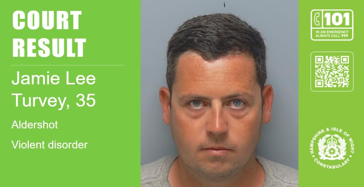 Man, 35, jailed after being found guilty of violent disorder at Aldershot protest