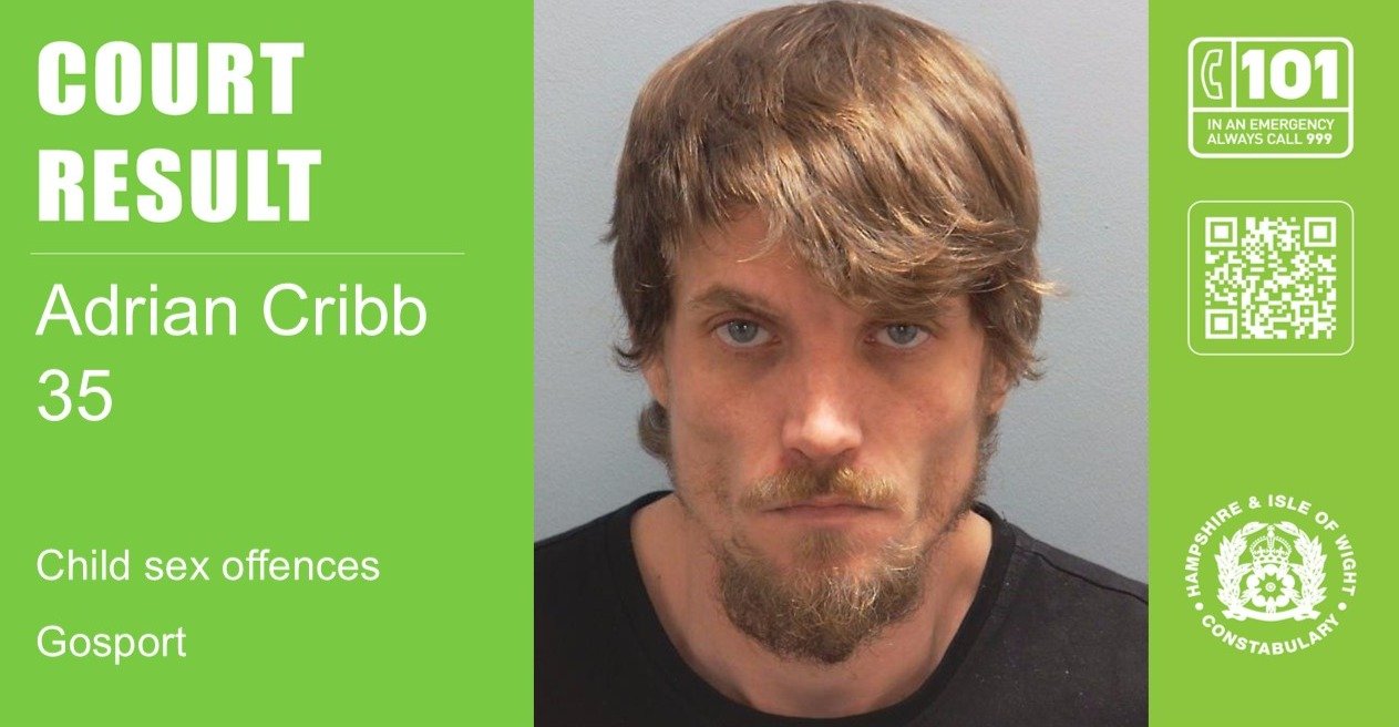 Man jailed for 15 years for child sex offences in Gosport
