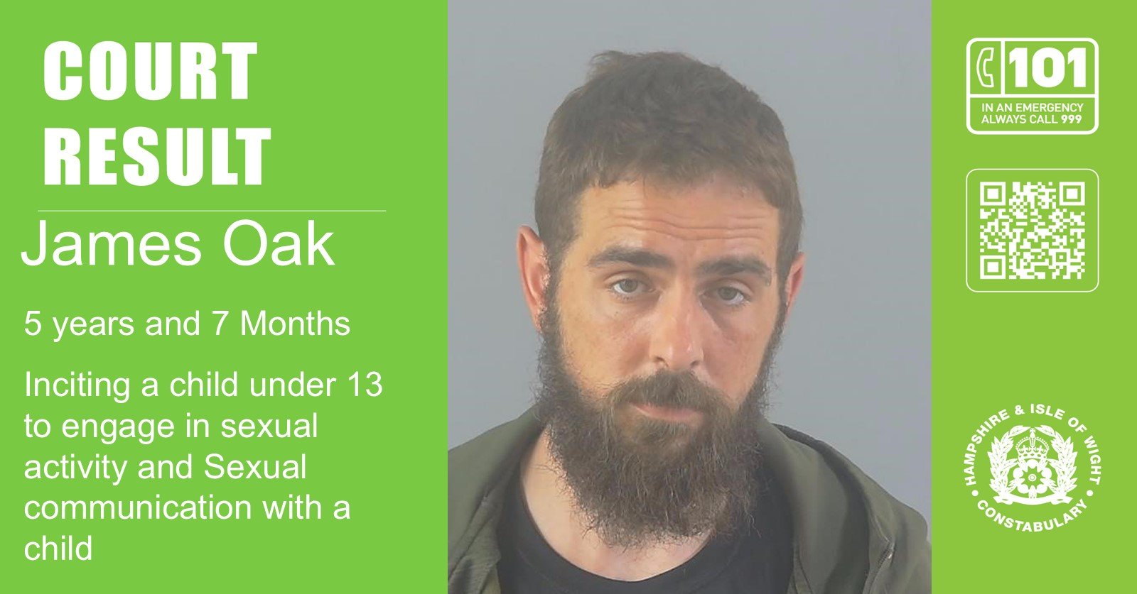 Man, 37, jailed for five years and seven months for child sex offence in Southampton