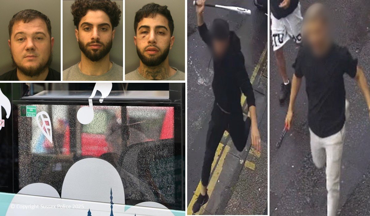 Five men sentenced following violent disorder in Brighton