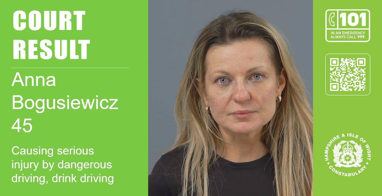 Drink driver jailed for causing serious injuries in M27 crash