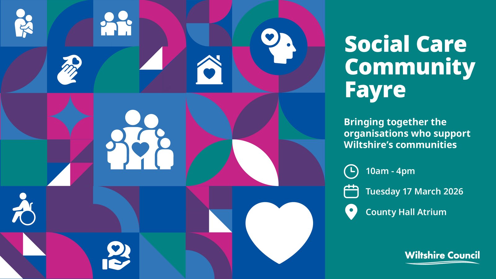 Discover local support and services at Wiltshire’s Social Care Community Fayre