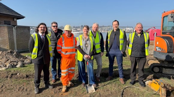 East Cowes green space set for stunning makeover as regeneration work begins