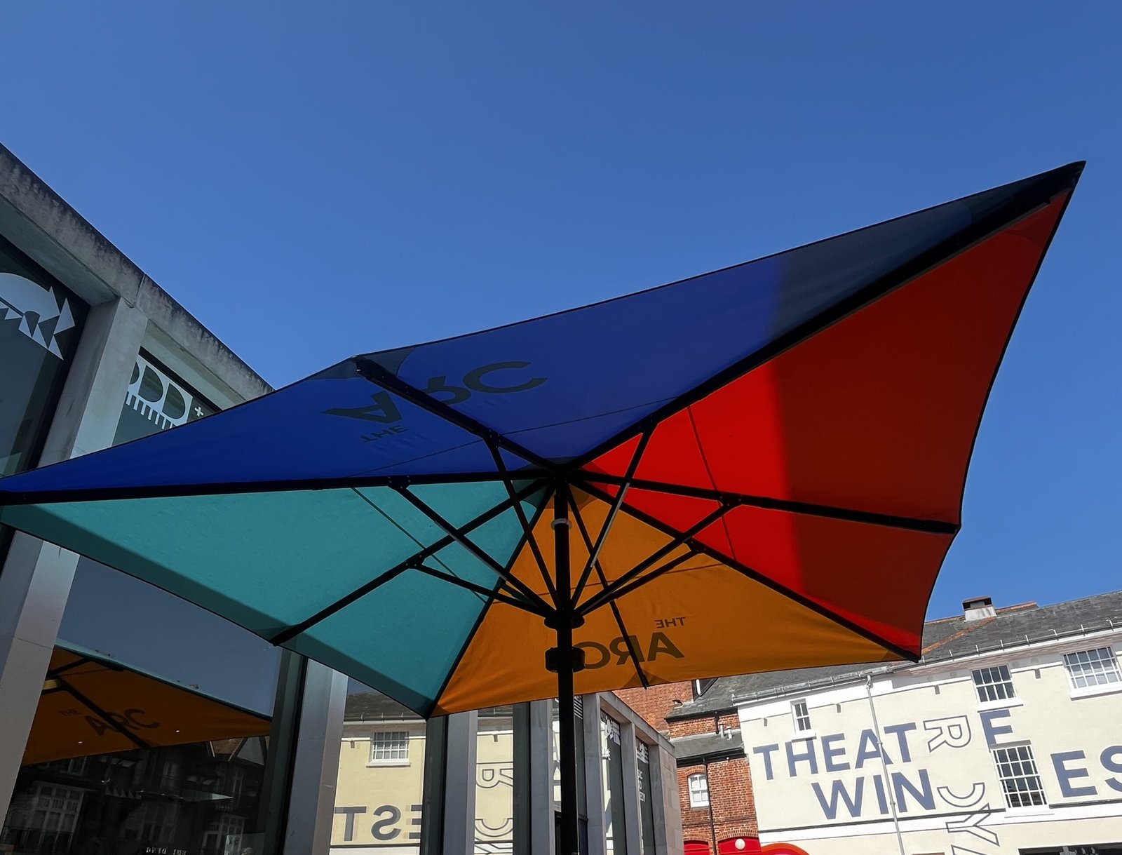 New multicoloured mural and seating area enhances outdoor space