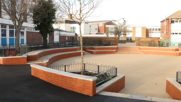 New outdoor spaces for students at Priory School