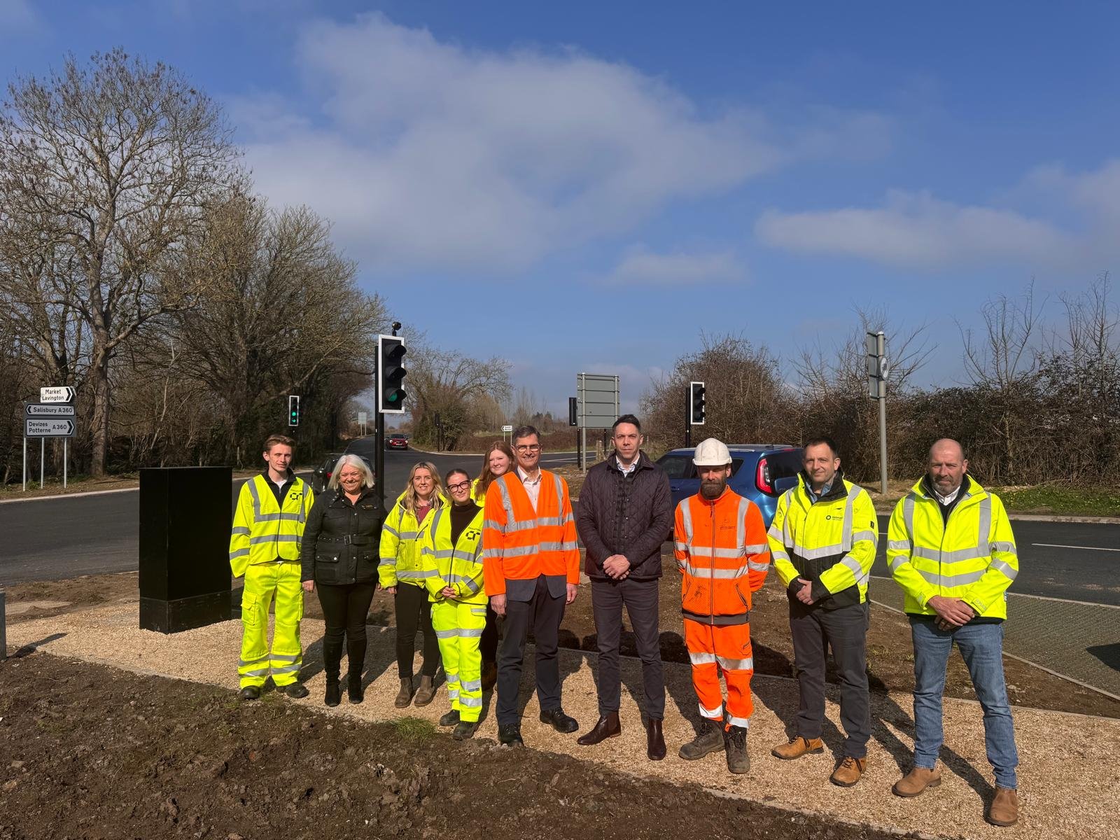 New traffic lights complete at A360 Black Dog crossroads – making busy junction safer