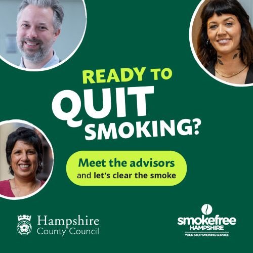 Step into Spring Smokefree Hampshire residents urged to quit on No Smoking Day