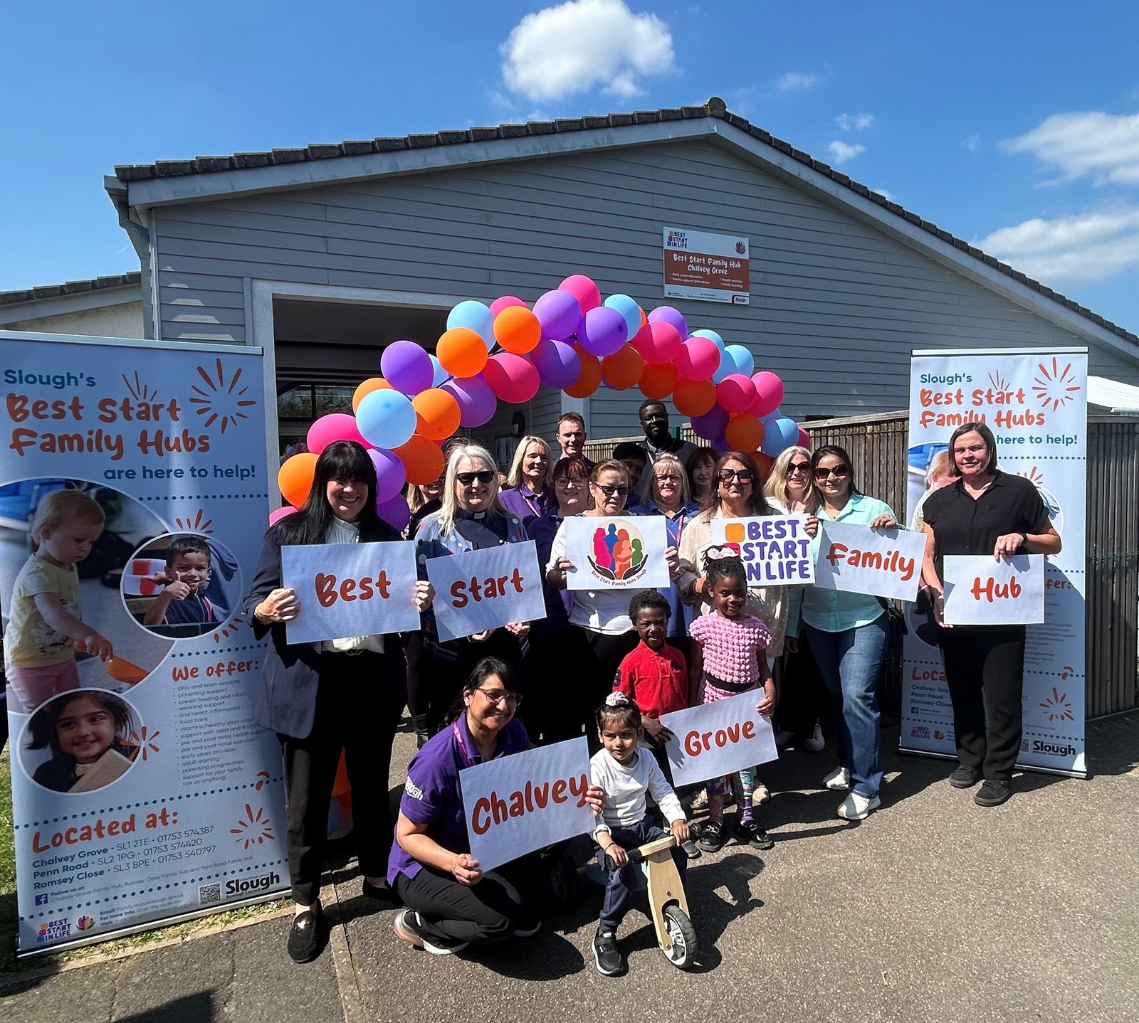 Slough’s Best Start Family Hubs launch in the sunshine