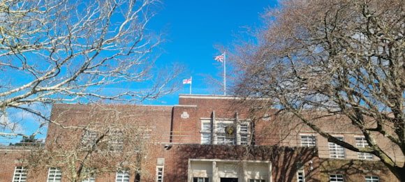 Dorset Council marks Falklands War anniversary with White Ensign tribute
