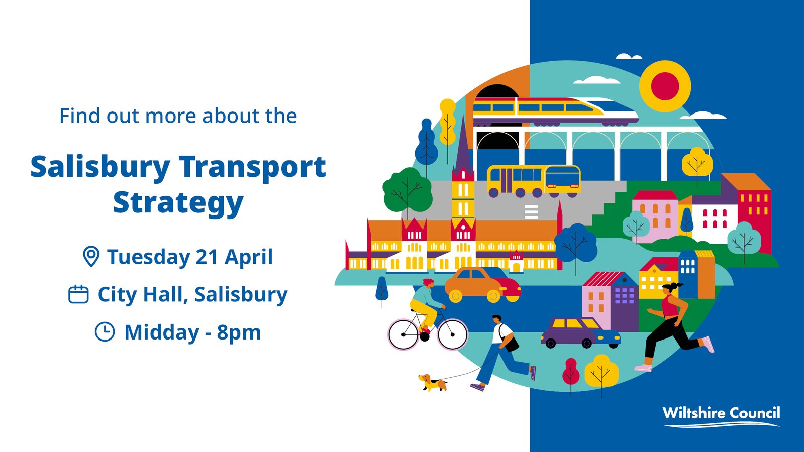 Reminder Find out more about Salisbury Transport Strategy at City Hall drop-in event tomorrow