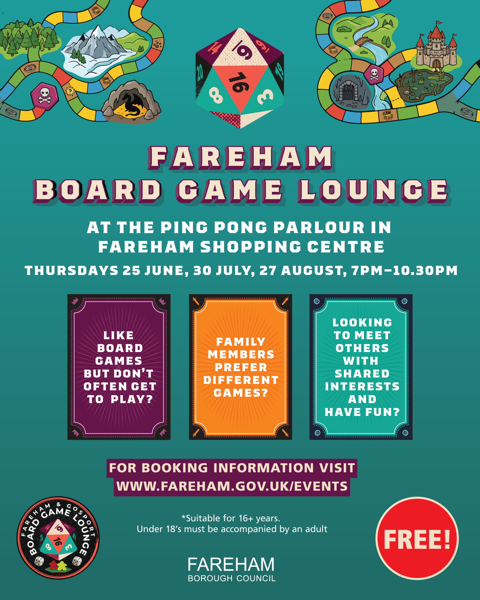 Board Game Lounge coming to Fareham