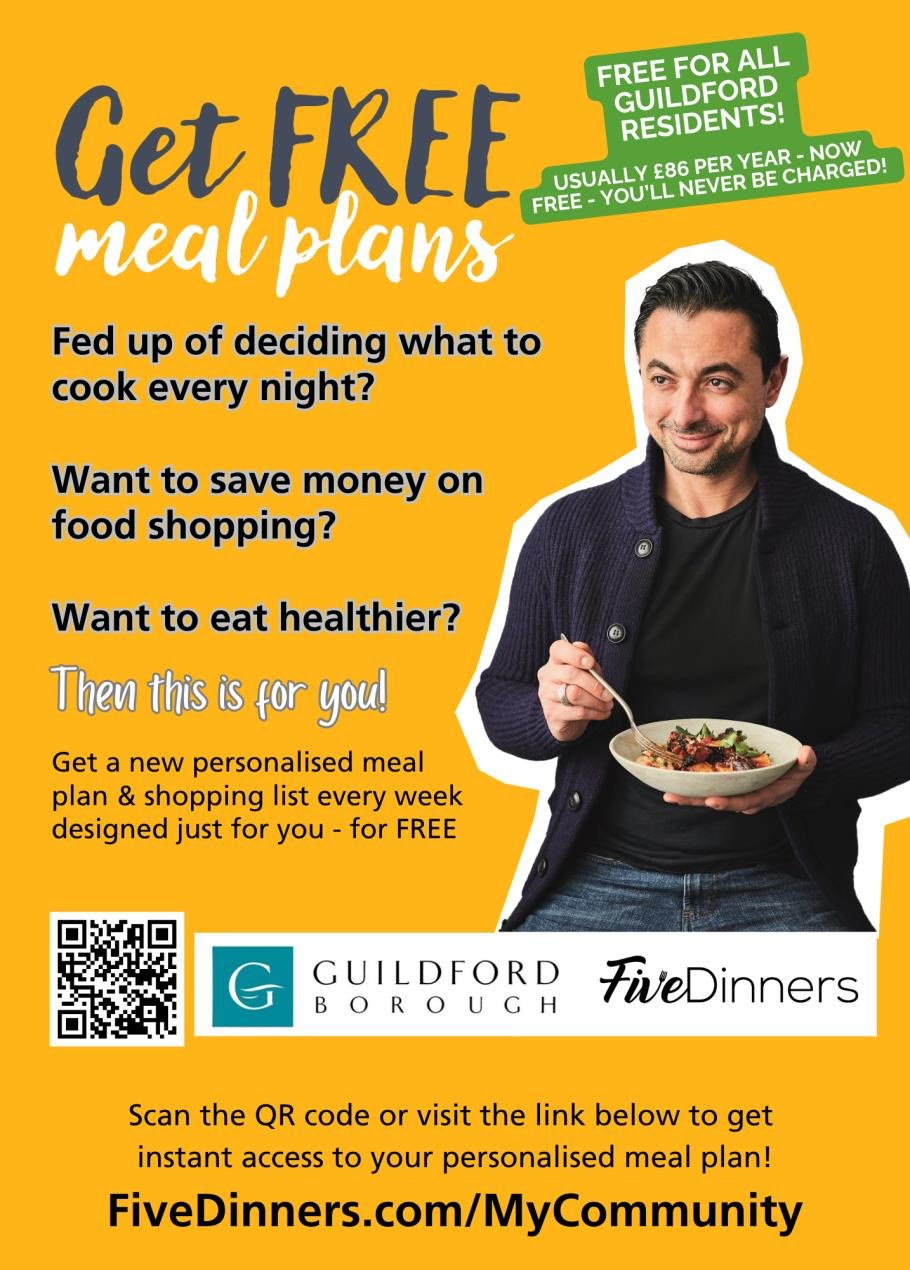 Free meal‑planning tool launches for Guildford and Waverley residents