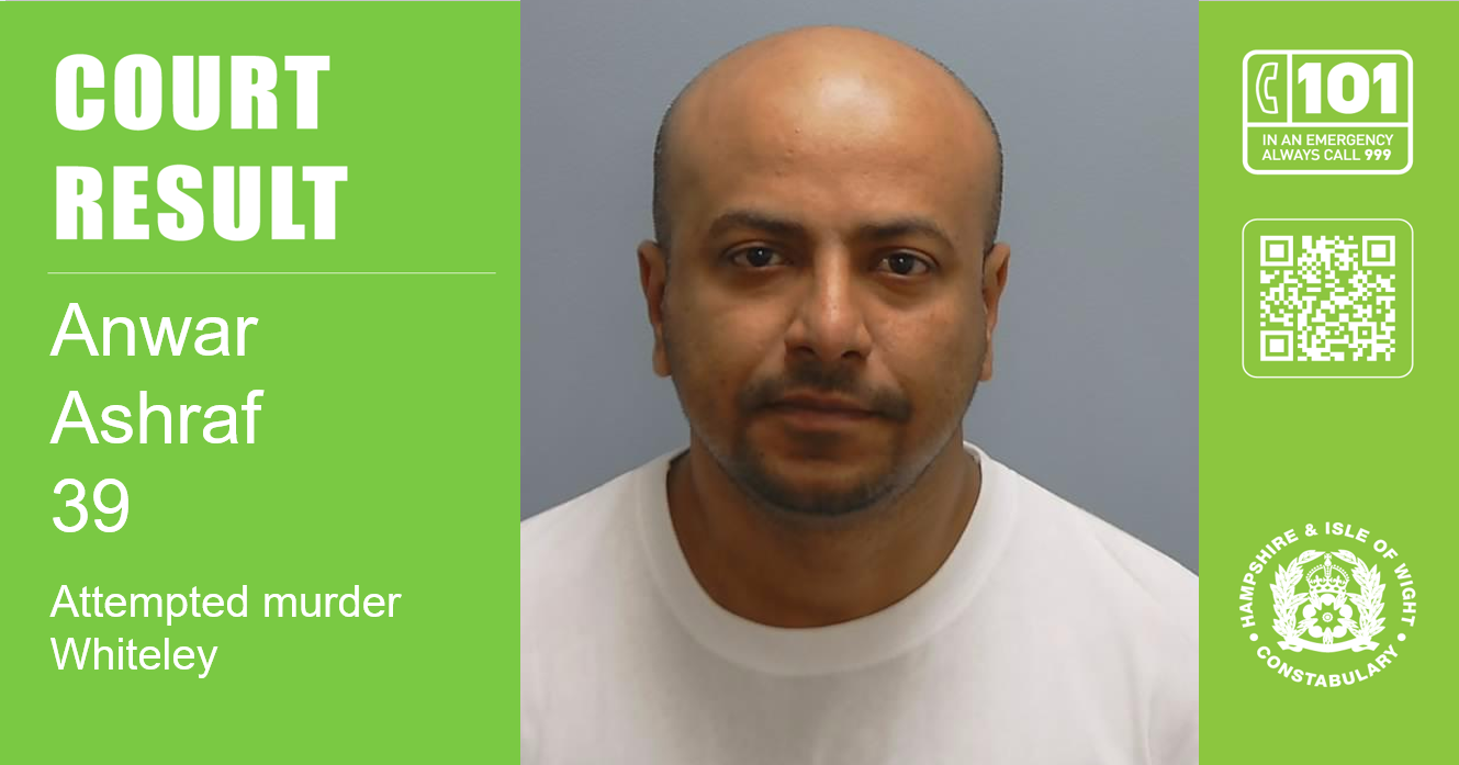 Man, 39, jailed for 26 years for Whiteley stabbing