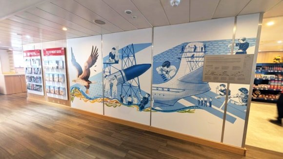 Mural celebrated as Red Funnel showcases story of East Cowes with new onboard display