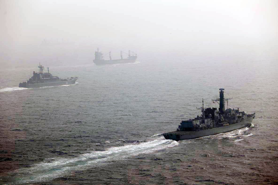 Royal Navy maintains constant vigil over Russian warships in UK waters