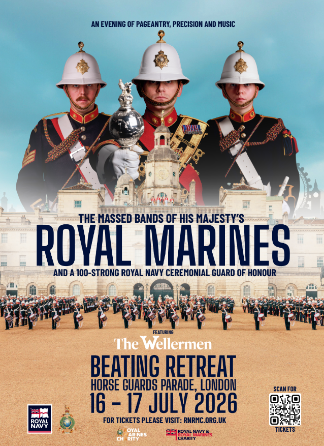 The Wellermen to Join HM Royal Marines Beating Retreat This July
