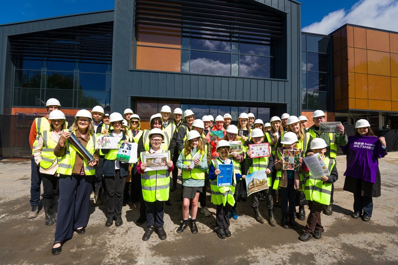 Trowbridge pupils help create lasting legacy with leisure centre time capsule