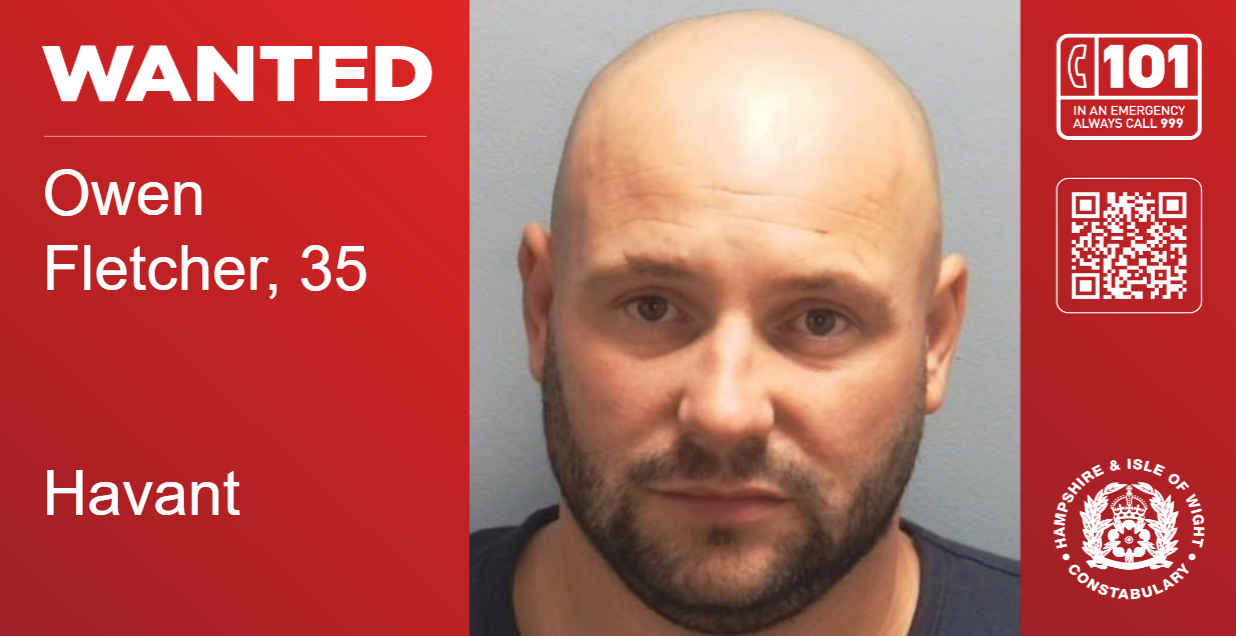 WANTED Owen Fletcher, 35, from Havant