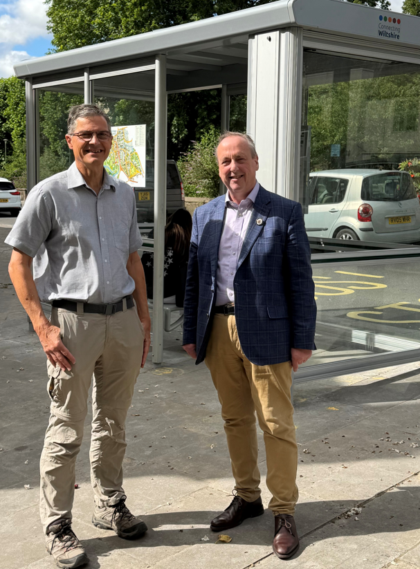 First new bus stops installed in Calne as part of countywide infrastructure upgrade programme