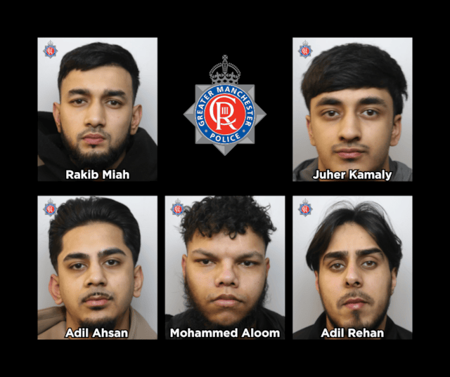 Five men who ran a county lines drugs network that flooded Oldham's streets with crack cocaine and heroin have been jailed for a combined total of more than 31 years. Yesterday (03/09/2026), the group were sentenced after being arrested on 4 March 2026 during a series of warrants executed as part of County Lines Intensification Week.