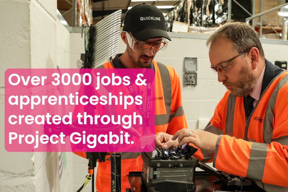 Government-backed broadband rollout plugs thousands into skilled jobs and apprenticeships