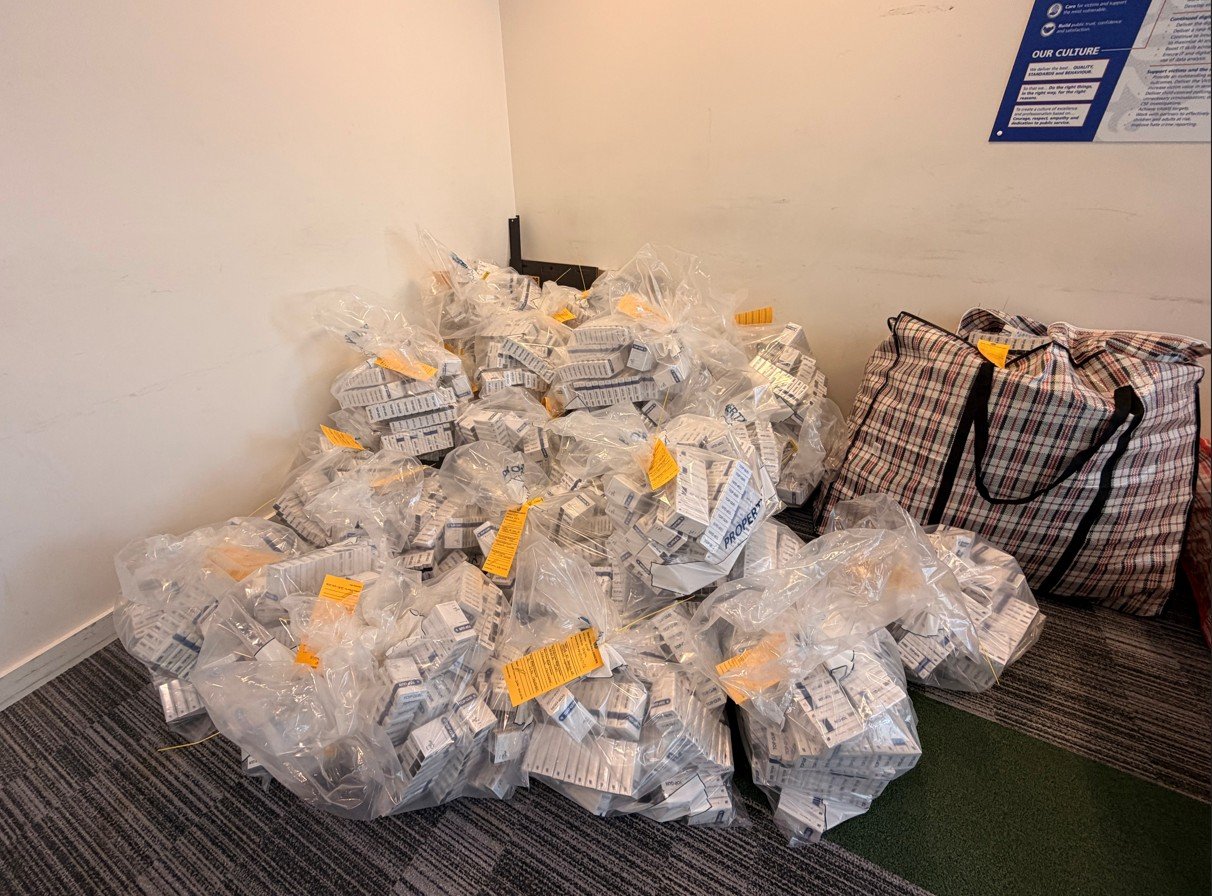 Around £400k worth of illicit cigarettes seized as 20,000 packets found in vans
