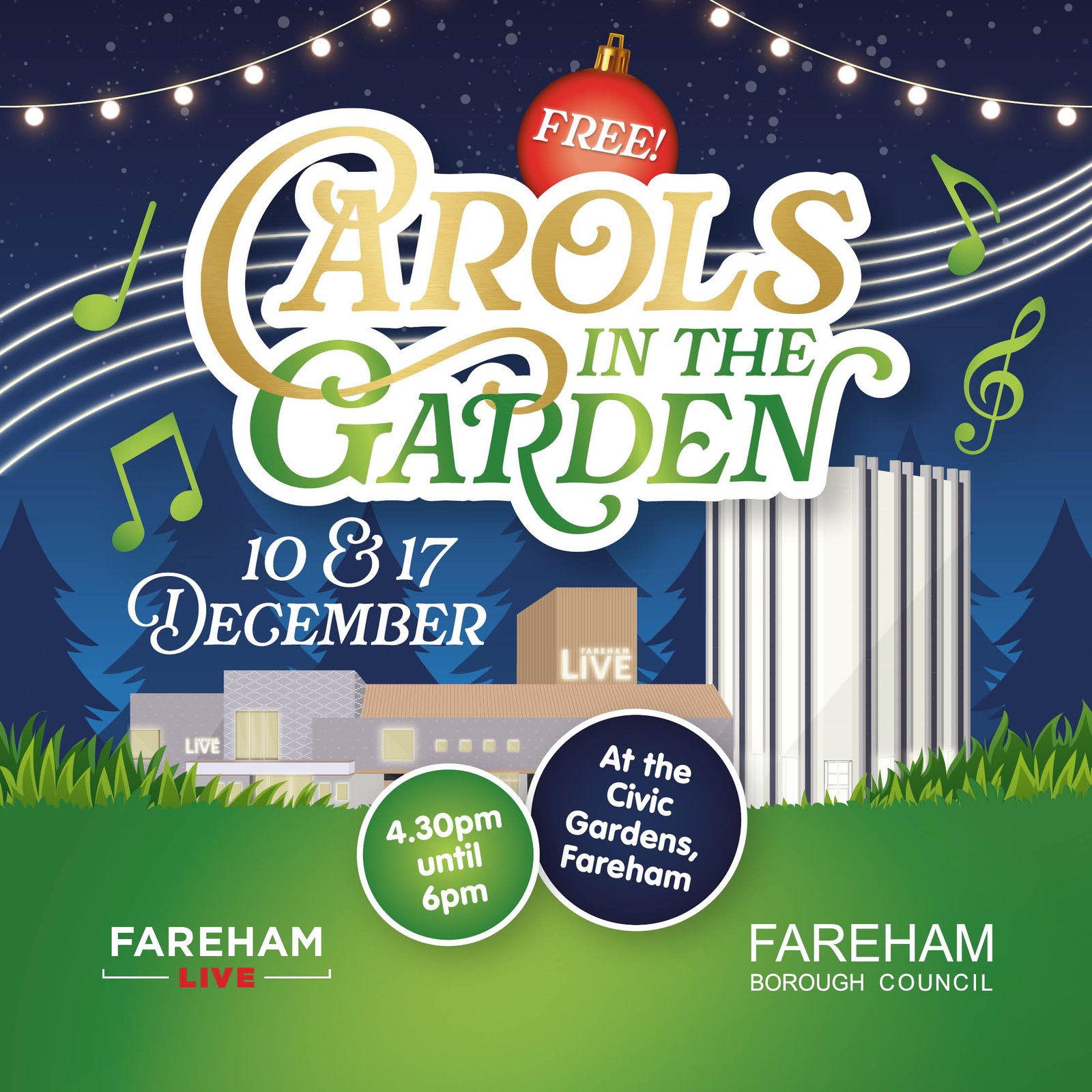 Celebrate Christmas with Carols in the Garden this December