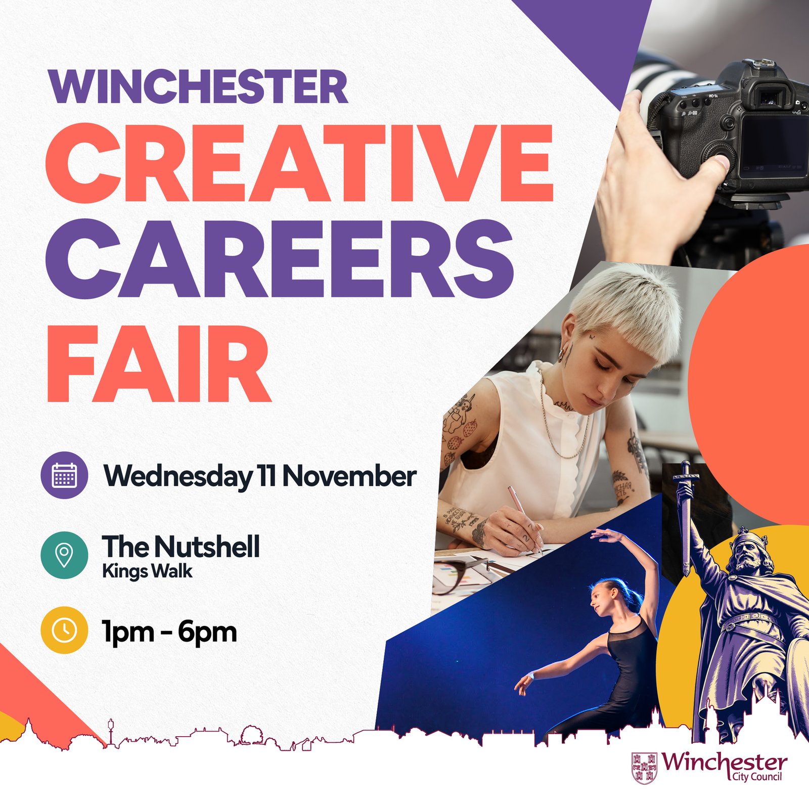 reative careers to take centre stage at free Winchester fair