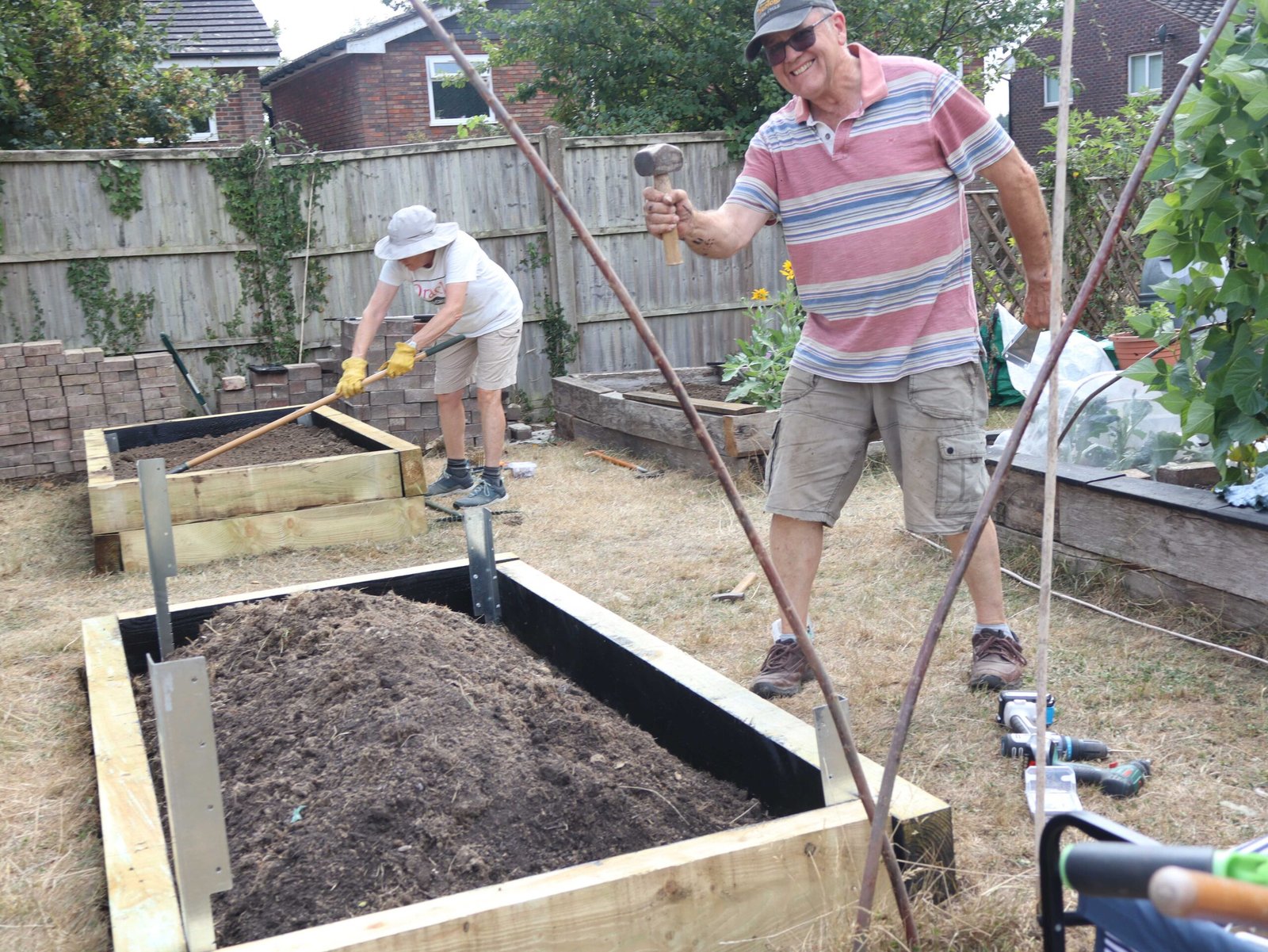 Grant-funded raised beds expand possibilities of Denmead Community Garden